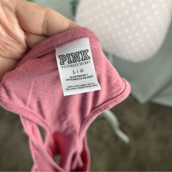 PINK Victoria’s Secret Relaxed Racerback Tank Top B3 - Picture 3 of 4